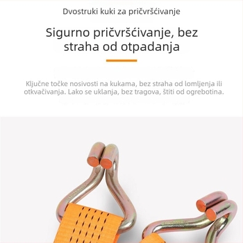 Remenje za pričvršćivanje tereta za kamione, transportni remeni, remenje za fiksiranje kontejnera, poliester remeni s mehanizmom zatezanja