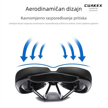 CUAKEX sjedalo za planinski bicikl — debelo, prozračno i udobno; podstava od pjene i kože, TPR gumena konstrukcija, po narudžbi