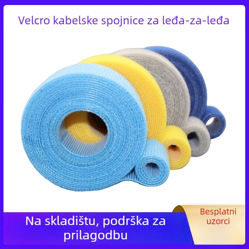 Čarobna organizacijska traka – Velcro spojnica, najlonski Velcro, dvostrani držač za kabel