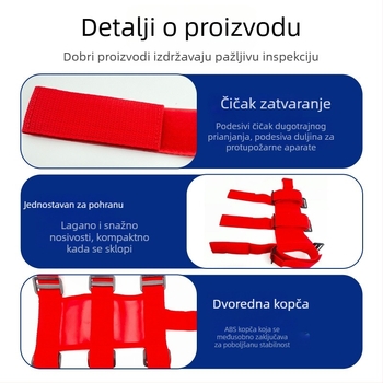 Bai Sheng remen za vatrogasni aparat u automobilu s Velcro trakom za prtljažnik – smjesa najlona i poliestera
