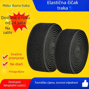 Prilagođene šarene najlonske elastične trake s Velcro kopčom, podesive