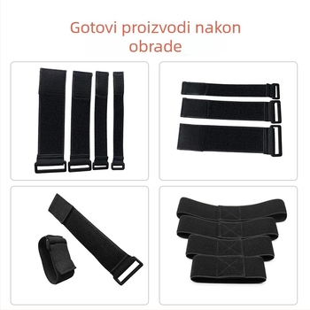 Prilagođene šarene najlonske elastične trake s Velcro kopčom, podesive