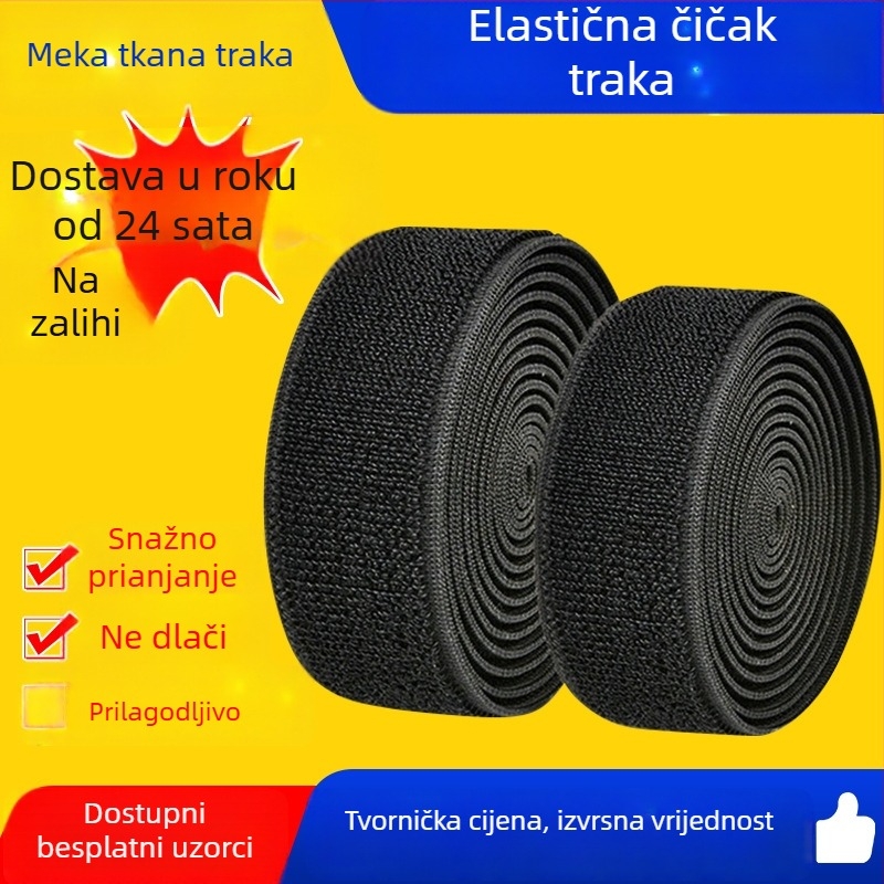 Prilagođene šarene najlonske elastične trake s Velcro kopčom, podesive