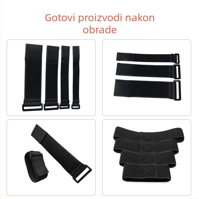 Prilagođene šarene najlonske elastične trake s Velcro kopčom, podesive