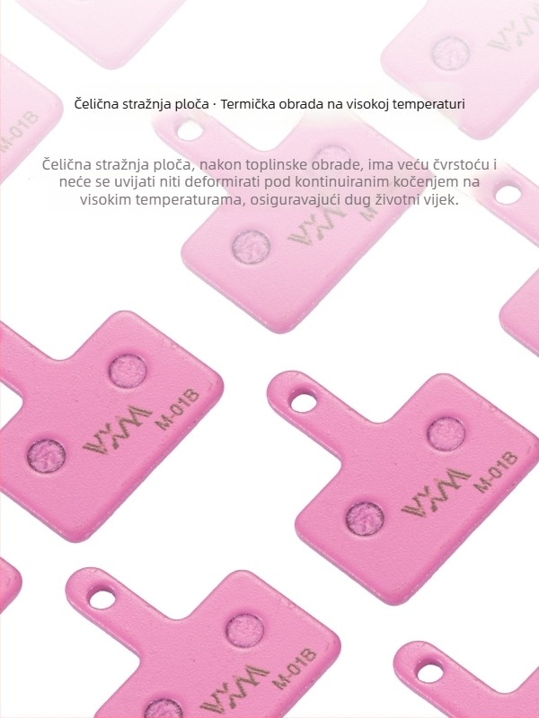 Kočione pločice za planinski bicikl, karbonsko-keramični kompozit s metalnim dijelom, za hidraulične disk kočnice