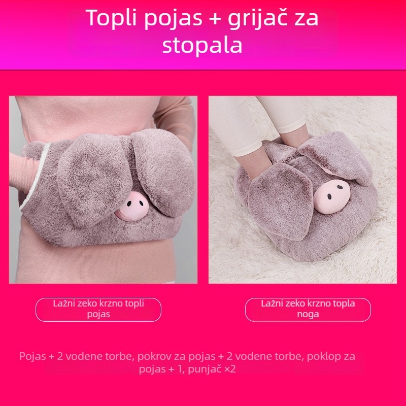 Grijane papuče za dom s USB napajanjem, gornji dio od prave kože, unisex