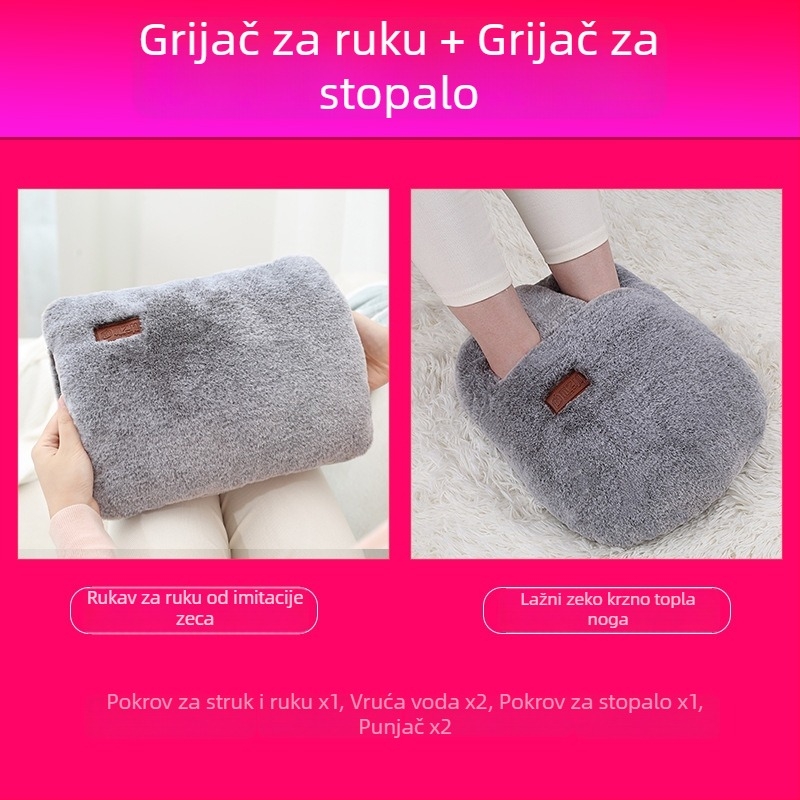 Grijane papuče za dom s USB napajanjem, gornji dio od prave kože, unisex