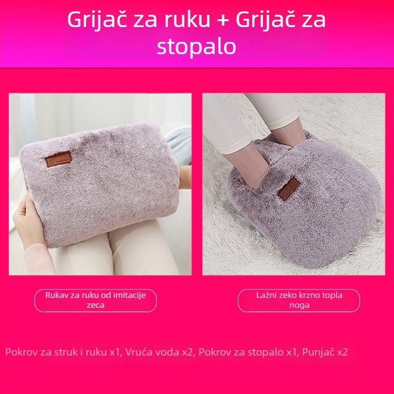 Grijane papuče za dom s USB napajanjem, gornji dio od prave kože, unisex