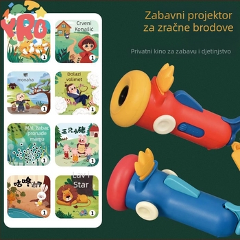 Ručni mini projektor-pričalica za djecu | projekcija, svijetleća igračka | plastični materijal | za djecu 4–6 godina