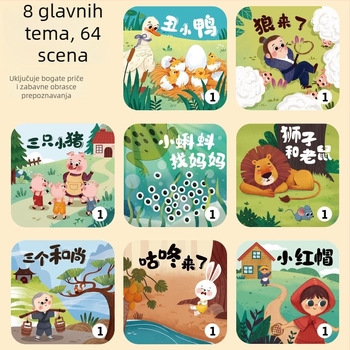 Ručni mini projektor-pričalica za djecu | projekcija, svijetleća igračka | plastični materijal | za djecu 4–6 godina