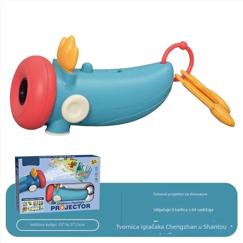 Ručni mini projektor-pričalica za djecu | projekcija, svijetleća igračka | plastični materijal | za djecu 4–6 godina
