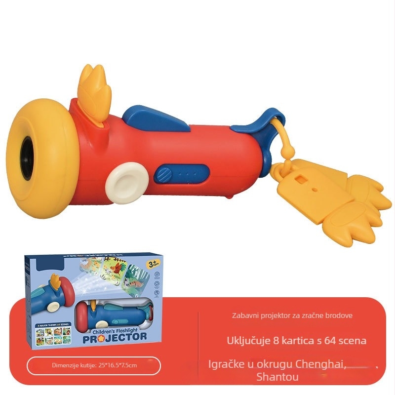 Ručni mini projektor-pričalica za djecu | projekcija, svijetleća igračka | plastični materijal | za djecu 4–6 godina