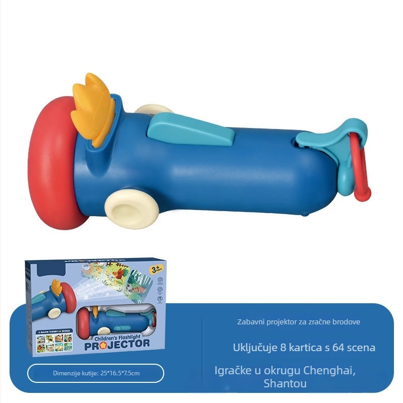 Ručni mini projektor-pričalica za djecu | projekcija, svijetleća igračka | plastični materijal | za djecu 4–6 godina