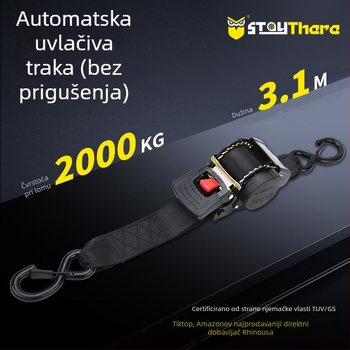 Izvlačni elastični remen za pričvršćivanje s gumbom, bez amortizera, za kamione