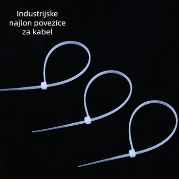 Najlonske vezice za kabelske spojeve, širina 1,8 mm, ekološki nylon materijal, pogodne za spojeve promjera 2–11 mm i 3–50 mm