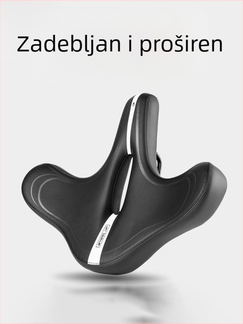 Sjedalo za planinski bicikl – debelo i široko, PU tkanina + poliuretanska pjena, kompatibilno sa standardnim biciklima, mogućnost prilagodbe