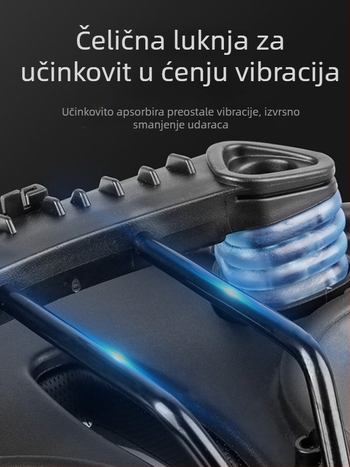 Sjedalo za planinski bicikl – debelo i široko, PU tkanina + poliuretanska pjena, kompatibilno sa standardnim biciklima, mogućnost prilagodbe