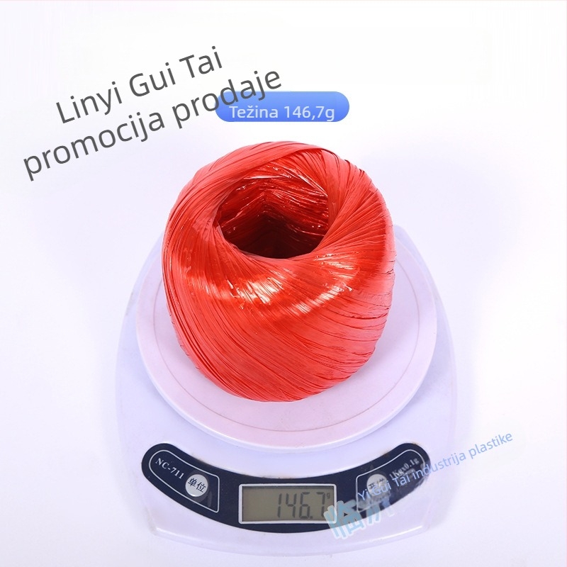 Strapping rope – PP material; Tip: Straps; Radno opterećenje 25 kg; Snaga puknuća 26 kg