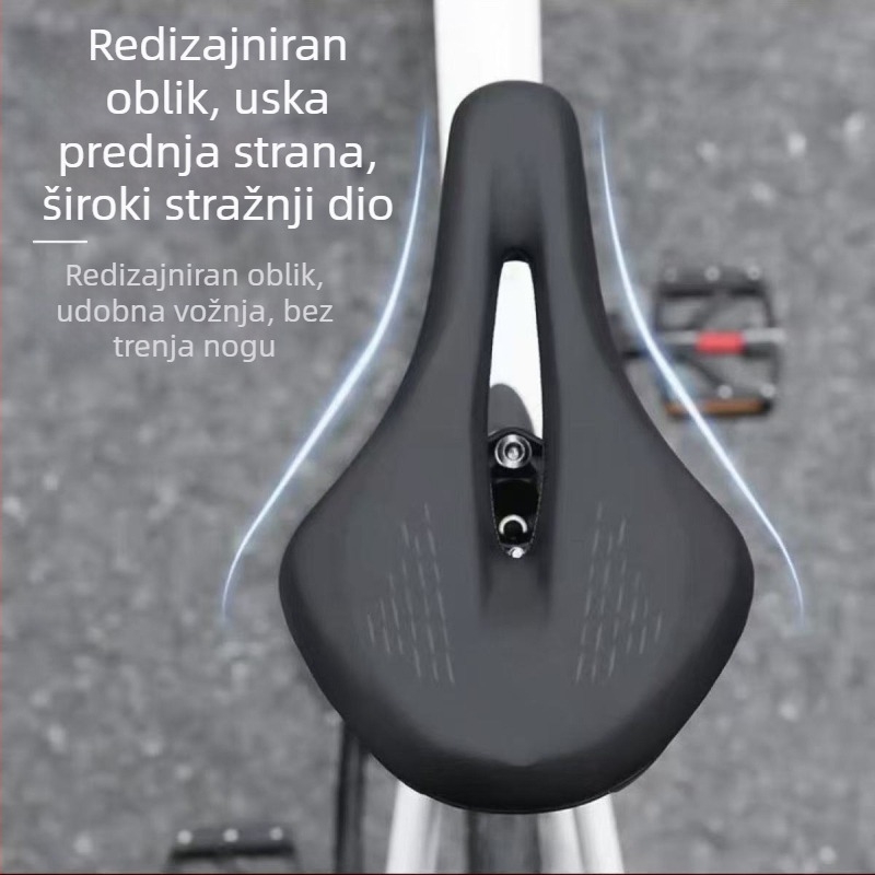 Sjedalo za bicikl L.m Lm-d02 za brdske bicikle, prozračni dizajn s otvorima, pjena visokog gustoće protiv klizanja, PU i visoko ugljično čelik
