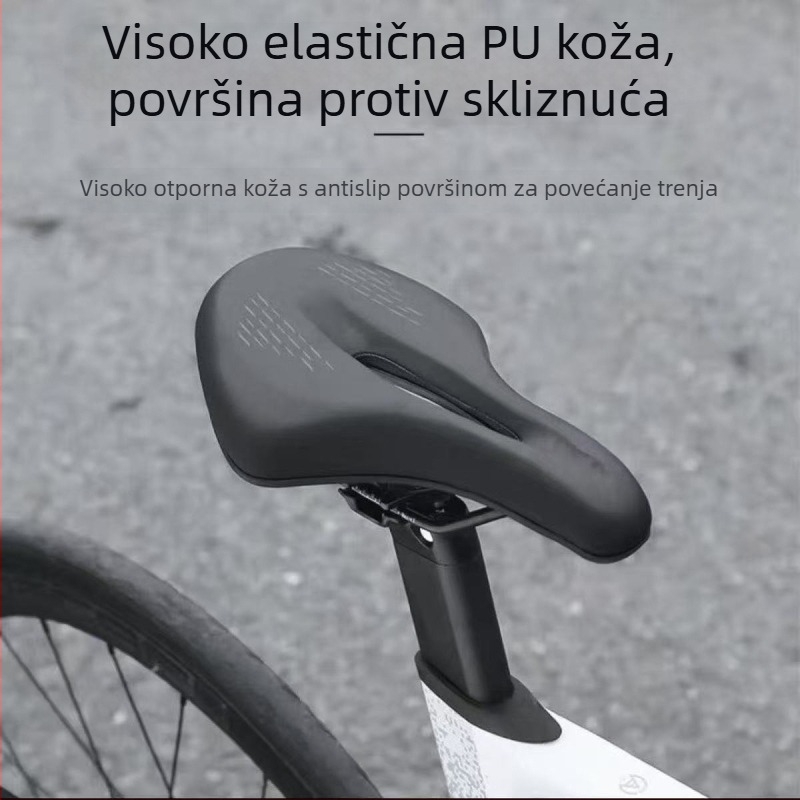 Sjedalo za bicikl L.m Lm-d02 za brdske bicikle, prozračni dizajn s otvorima, pjena visokog gustoće protiv klizanja, PU i visoko ugljično čelik