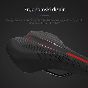 WAKE WK-110 Sjedalo za bicikl – PU koža, za planinski bicikl, debelo sjedalo