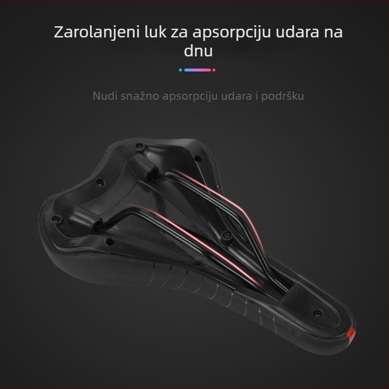 WAKE WK-110 Sjedalo za bicikl – PU koža, za planinski bicikl, debelo sjedalo