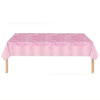 Jednokratni plastični stolnjak za rođendansku zabavu, stil zabave, pogodan za proslave