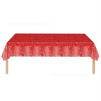 Jednokratni plastični stolnjak za rođendansku zabavu, stil zabave, pogodan za proslave