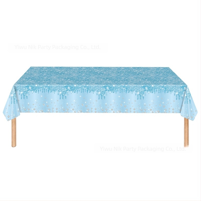 Jednokratni plastični stolnjak za rođendansku zabavu, stil zabave, pogodan za proslave