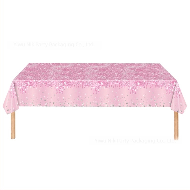 Jednokratni plastični stolnjak za rođendansku zabavu, stil zabave, pogodan za proslave