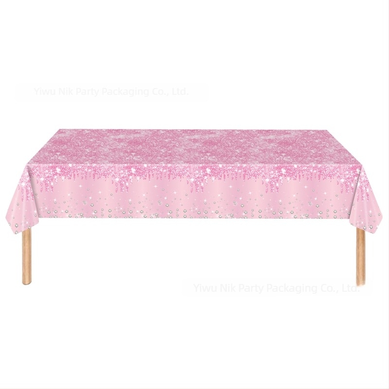 Jednokratni plastični stolnjak za rođendansku zabavu, stil zabave, pogodan za proslave