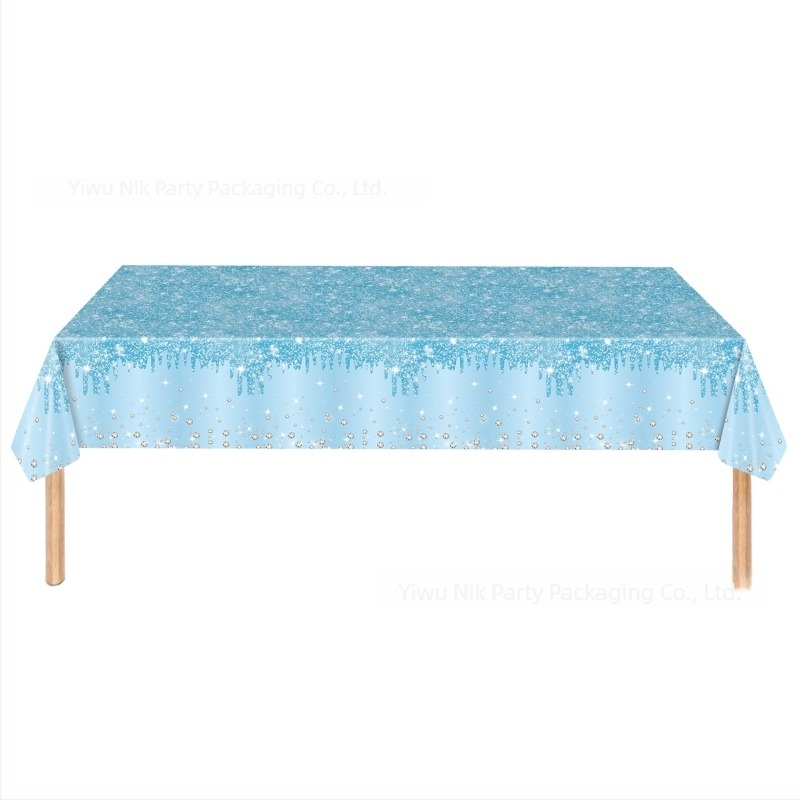 Jednokratni plastični stolnjak za rođendansku zabavu, stil zabave, pogodan za proslave