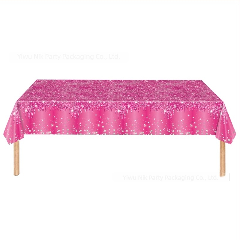 Jednokratni plastični stolnjak za rođendansku zabavu, stil zabave, pogodan za proslave