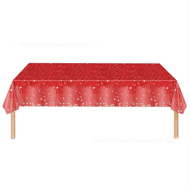 Jednokratni plastični stolnjak za rođendansku zabavu, stil zabave, pogodan za proslave