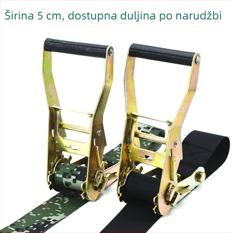 5 cm široka remenska traka za učvršćivanje tereta s napinjačem za kamione i prikolice