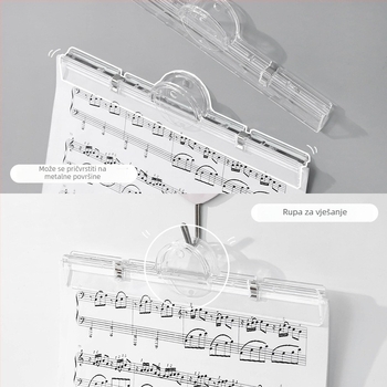 Yusheng Prozirni magnetski fascikl – Veliki kapacitet, od plastike, organizator dokumenata s magnetskim klipom