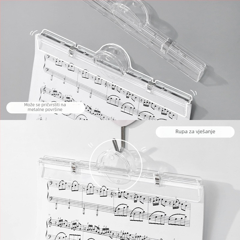 Yusheng Prozirni magnetski fascikl – Veliki kapacitet, od plastike, organizator dokumenata s magnetskim klipom