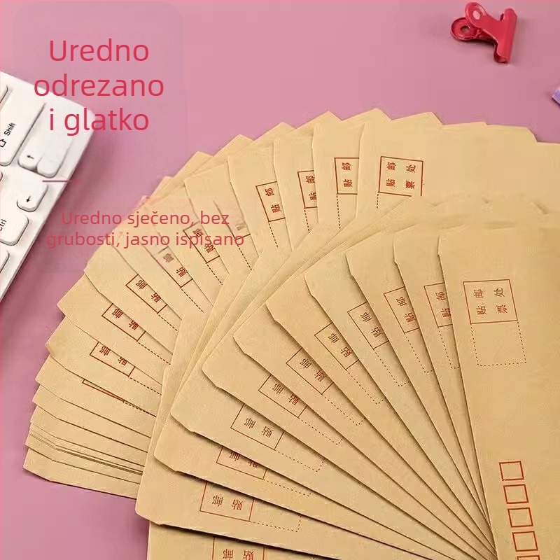 Kraft papirnati kuverti, poštanski standard, kuverte za plaće, pakiranje 5000 komada