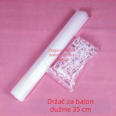 Držač štapića za balon - PVC, okrugli oblik, kompatibilan s ukrasnim balonima, bez loga