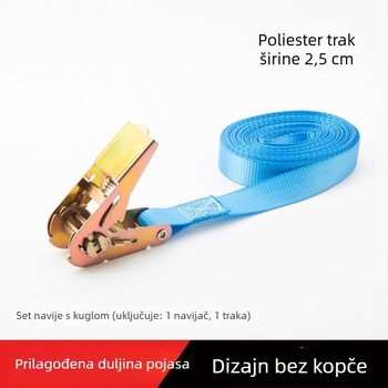 Natezač trake, poliester i čelik, nosivost 1 tona, galvanizirani završni sloj, radna temperatura -30 do 80°C