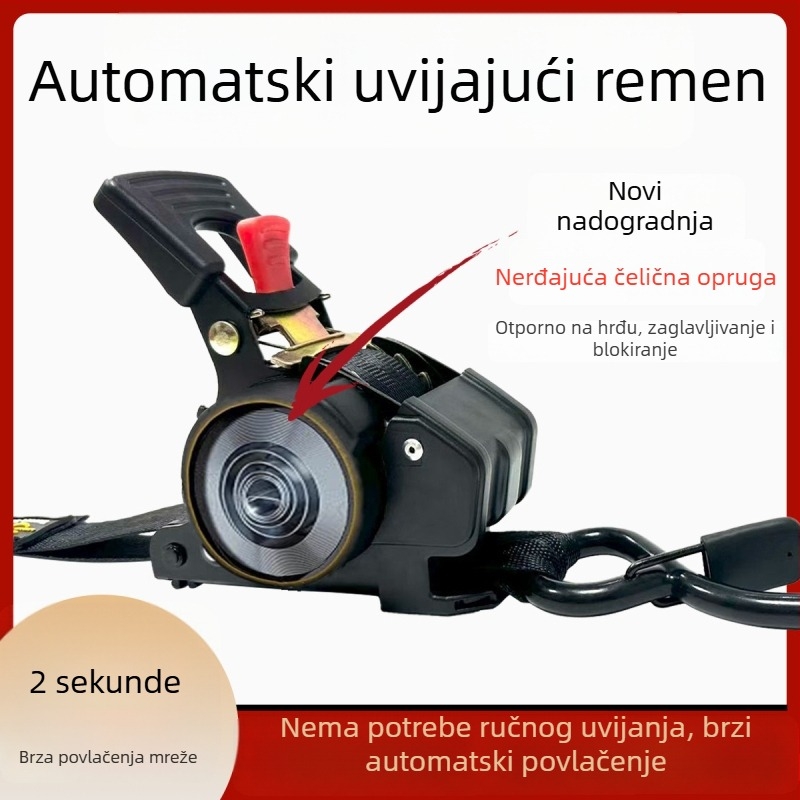 Prilagodljiva napinjačka traka za automobile i motocikle za premještanje i pričvršćivanje