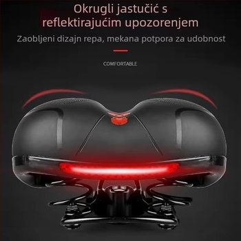 Sjedalo za bicikl HANLI 188 Prava koža za cestovne i planinske Bicikle