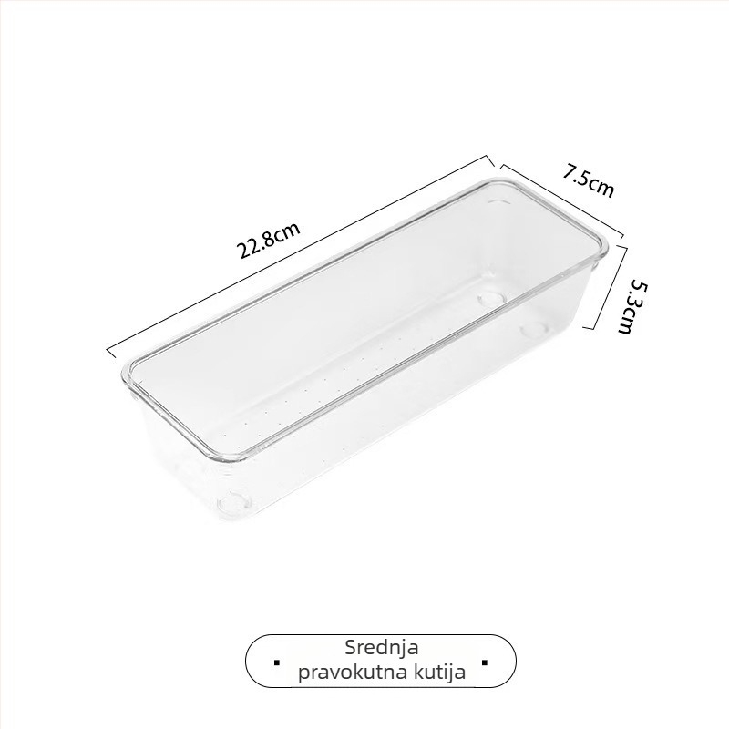 Kutija za organizaciju u ladici, polistiren, uzorak točkica, model 6810, zapremina 2 L