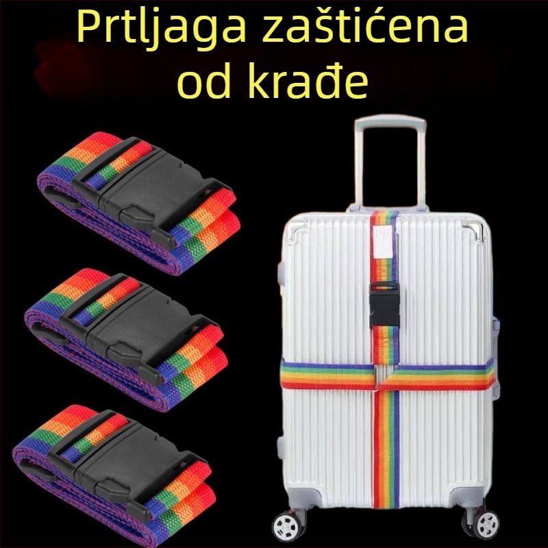 Križani kaiševi za prtljagu – prugasti, gradski minimalistički stil, dodaci za torbe, materijal: Drugo, sezona: Zima 2024