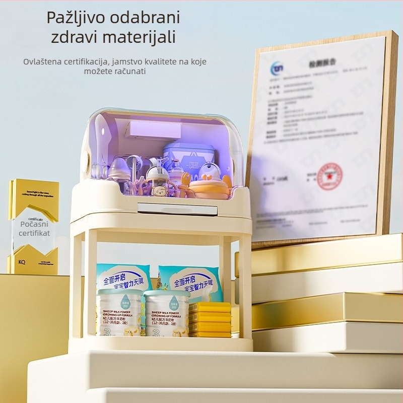 Kutija za pohranu bočica za bebe, PP plastika, kapacitet 60 L, za organiziranje, moderan jednostavan stil