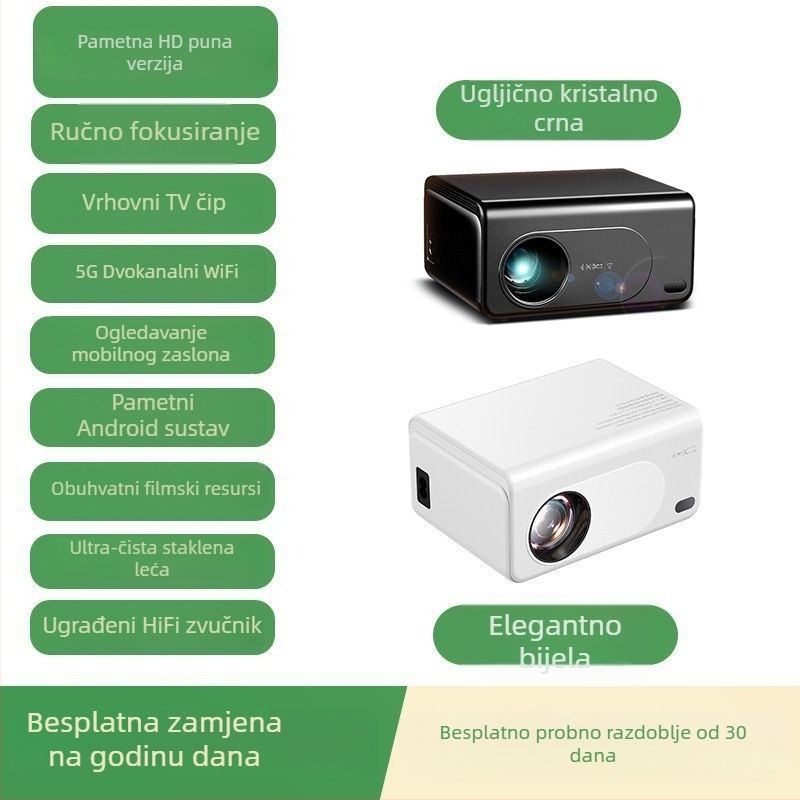 Kućni projektor za kućni kino - 1080p Full HD, 60 W, 3C certificiran (2025180903069551)