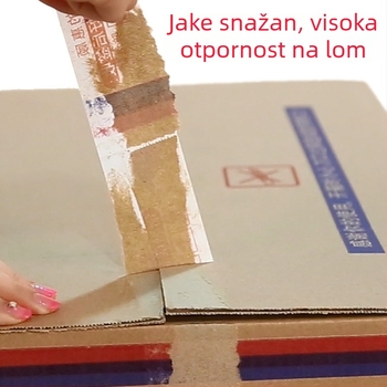 Youli traka s upozorenjem za pakiranje, prozirna BOPP, 60U, za zatvaranje kutija, ljepilo
