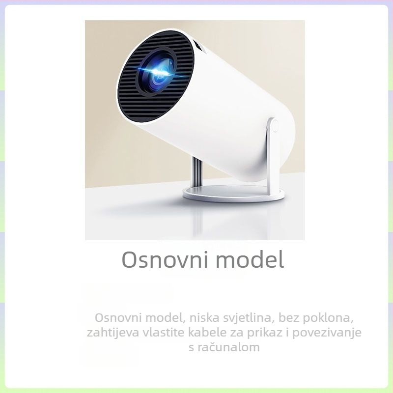 Projektor HDMI za žičnu projekciju s telefona, 1080p, 9800 lm, 60W
