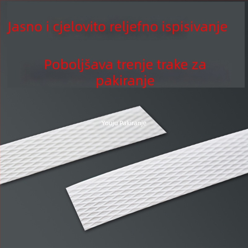 PP remen za pakiranje, model 1415, nosivost napetosti 150 kg, prilagodljiv, za pakiranje