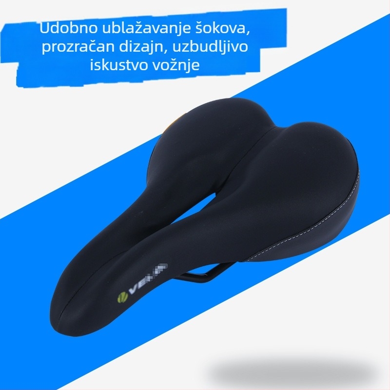 Sjedalo za bicikl - PU, Model 162, za brdske bicikle, prilagodljivo